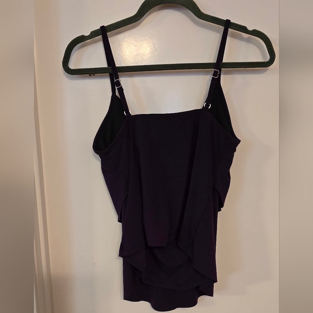 #43 Aqua green swimwear  top tankini size small - Picture 2 of 6
